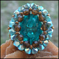 Bague Pastiglia ~ Blue Zircon