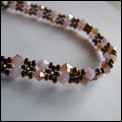 Bracelet Briseis ~ Marron & Rose